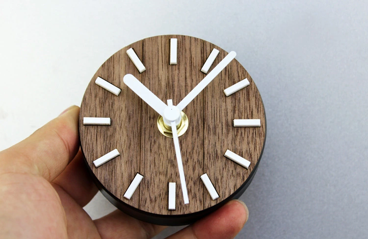 Solid Wood Refrigerator Stick Clock Hanging Watch Refrigerator Clock