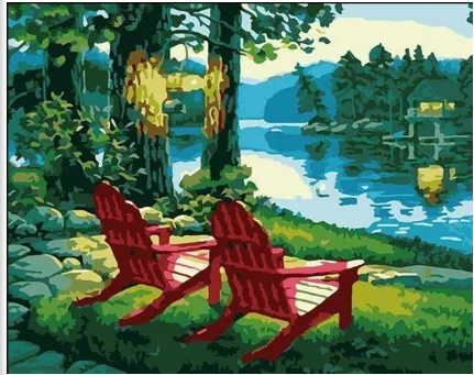 Lakeside Chair-DIY Digital Painting Kit