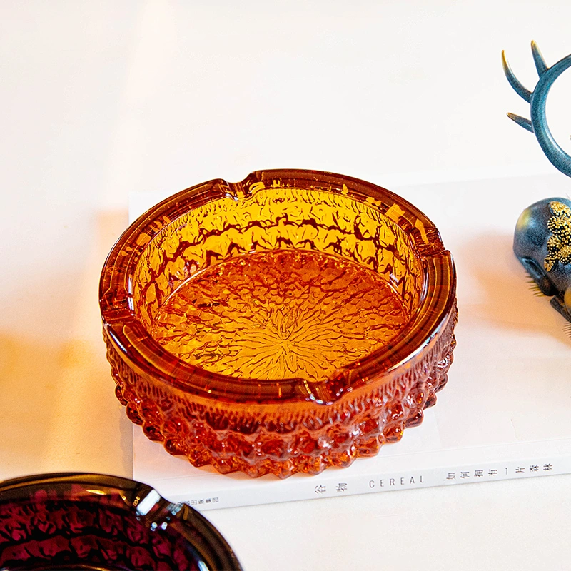 Colorful Glass Ashtray Round Ashtray Ornaments