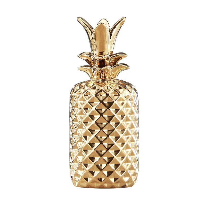 Golden Pineapple Storage Jar Ornaments Creative Jewelry Tray Crafts