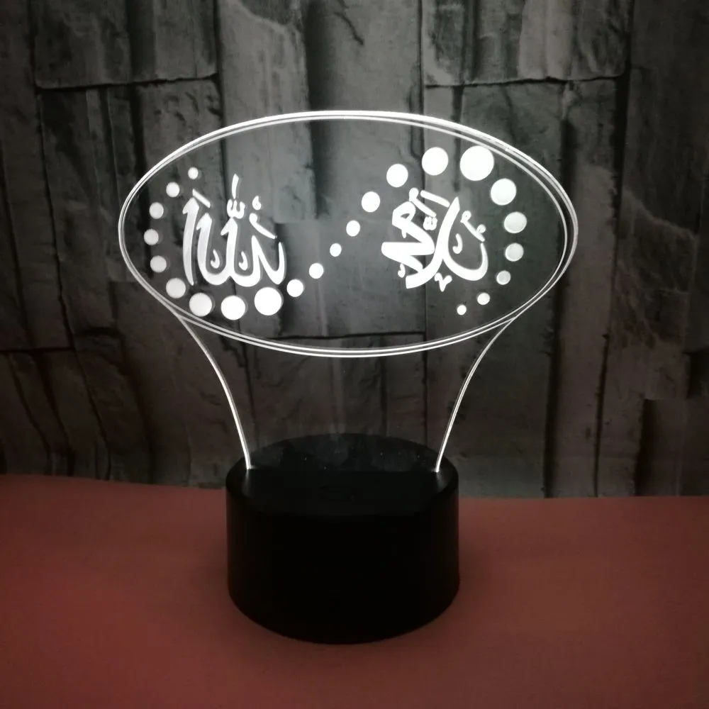 3D Usb Led Night Light With Touch Button