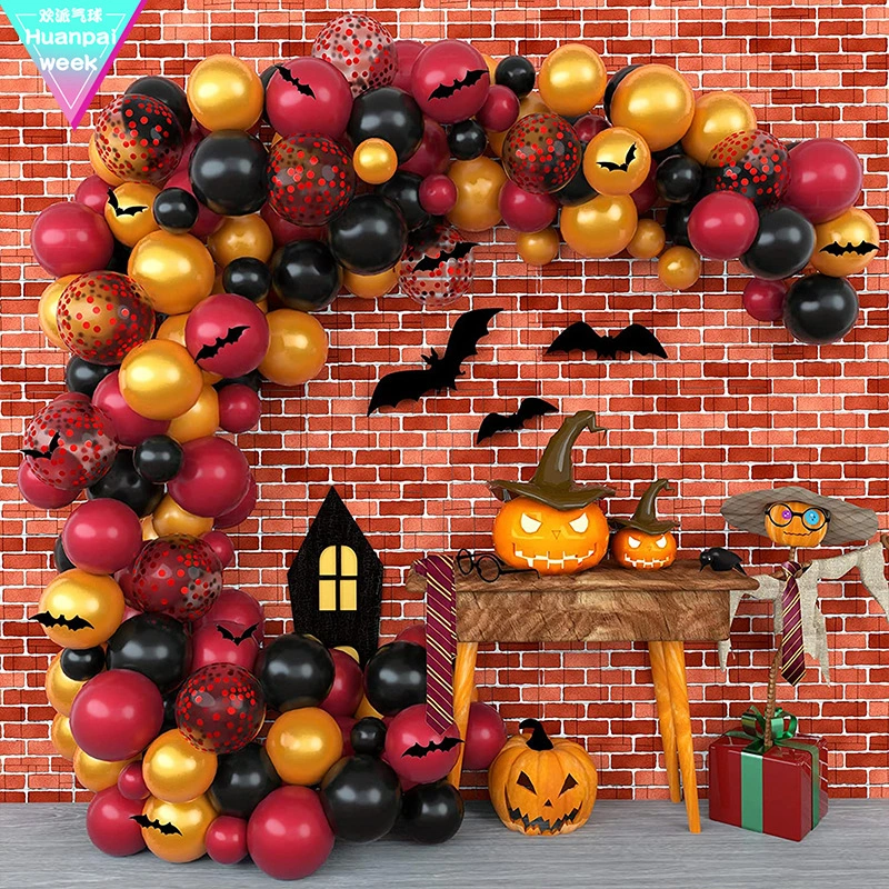 Balloon Set Bat Latex Balloon Halloween Balloon Chain Set Balloon