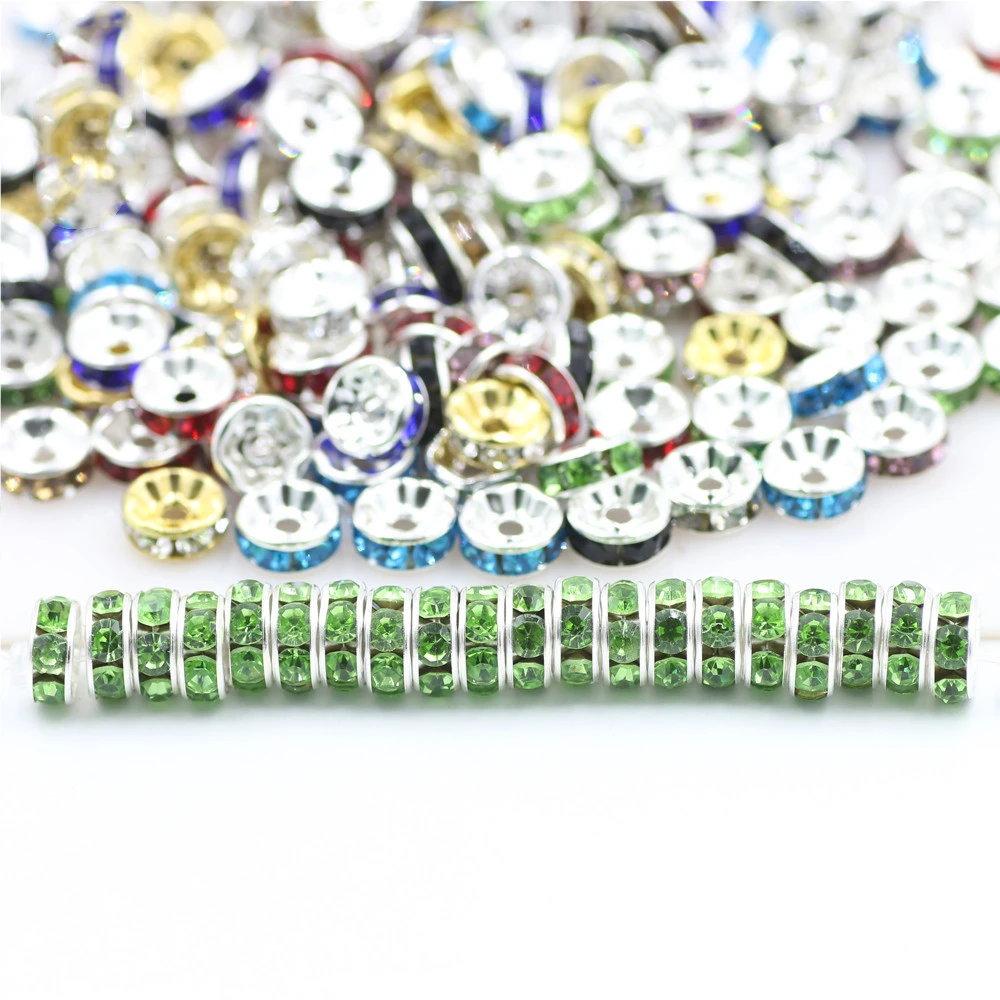 Crystal Flat Diamond Ring Accessories Beads