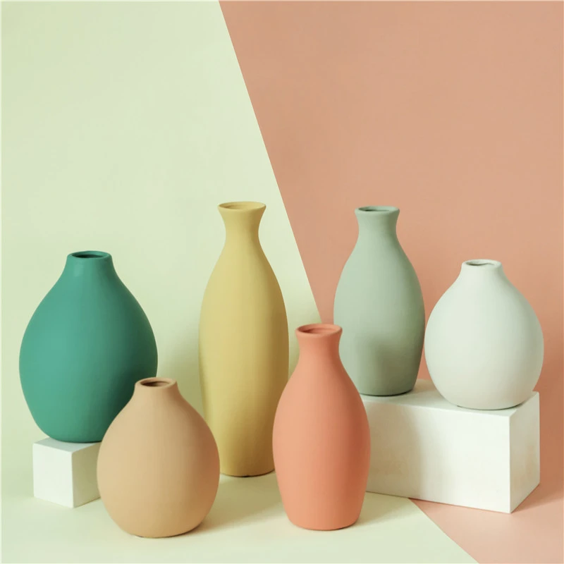 Ceramic Vase Home Furnishings, Creative Flower Arrangements