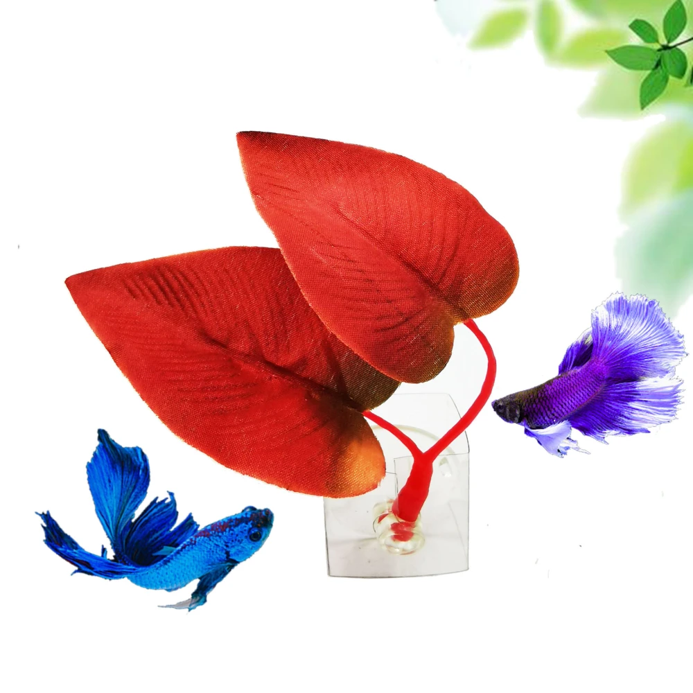 Aquarium Fish Tank Pet Decoration Landscaping Simulation Leaf Rest Leaf Ornamental Leaf