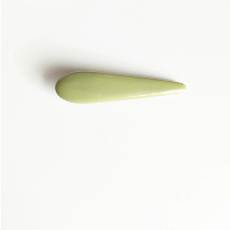 Avocado Green hairpin with geometric edge