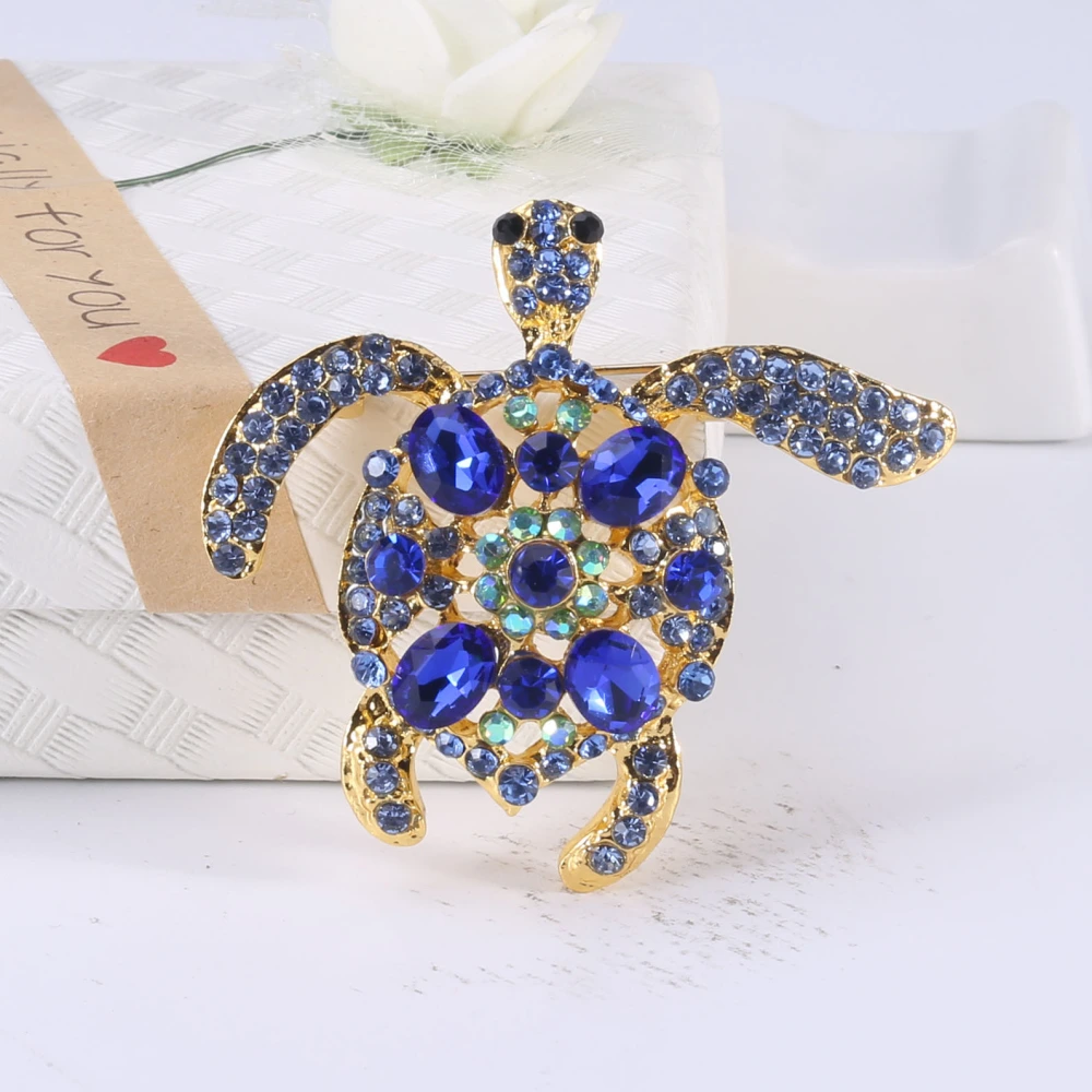 Creative alloy turtle brooch