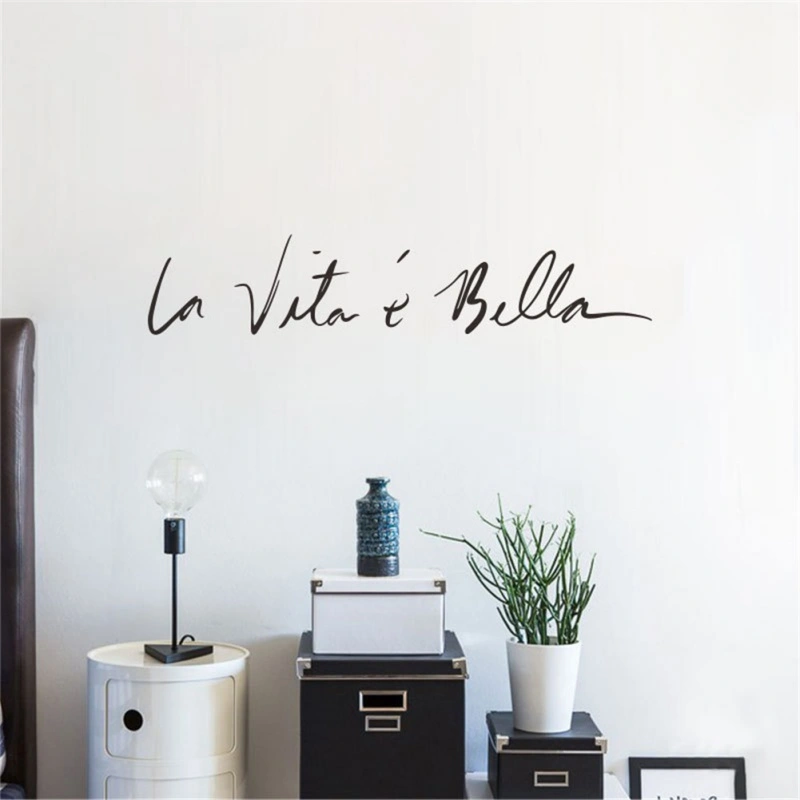 Life Is Beautiful Italian Wall Sticker