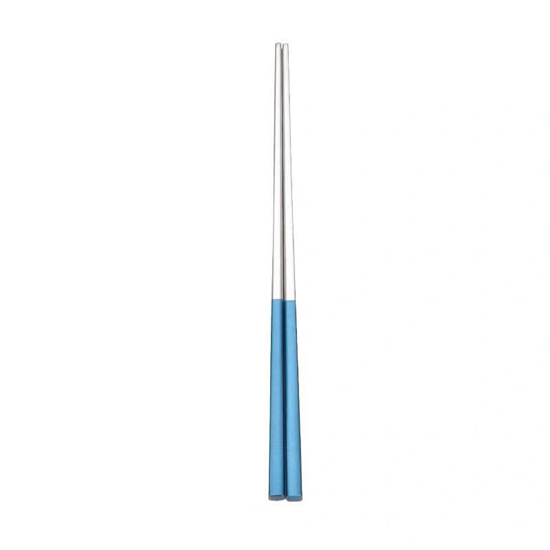 Simple Home Stainless Steel Thickened Square Chopsticks