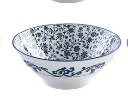 Jingdezhen Underglaze Ceramic Bowl Ramen Bowl Chinese Soup Bowl Salad Bowl