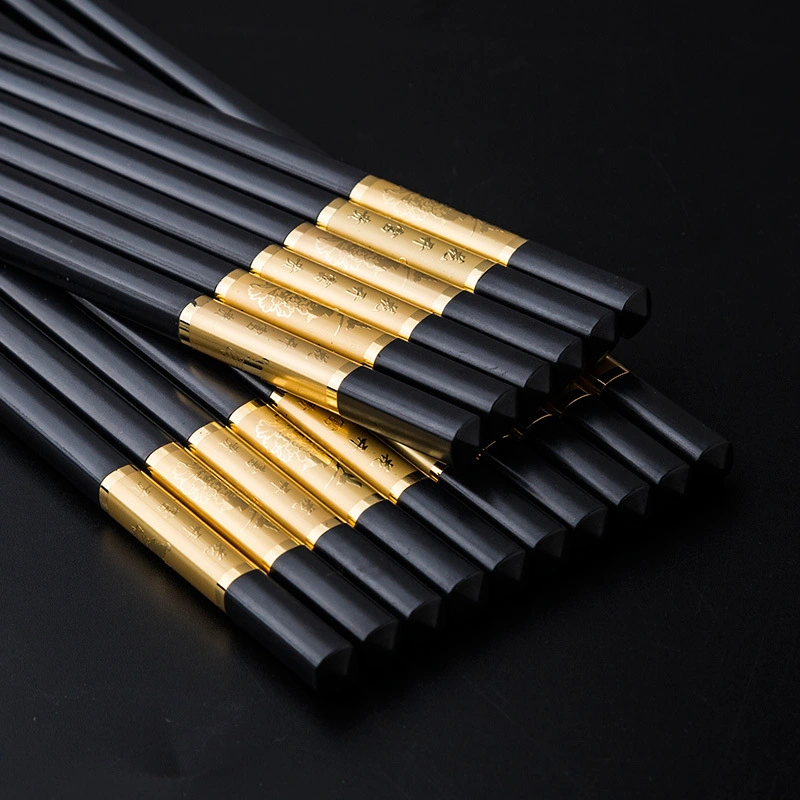 Hair Chopsticks Family Hotel Antiskid Alloy Chopsticks Family Relief Process Durable