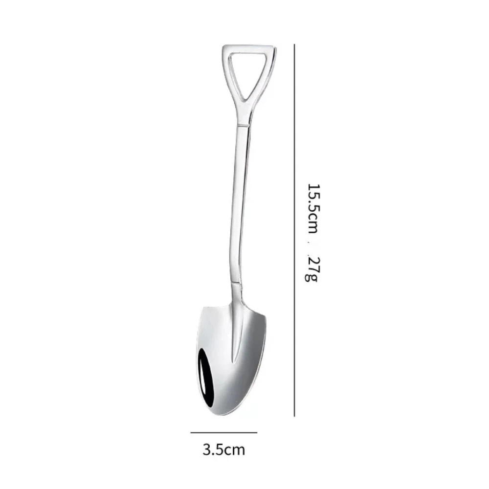 Creative Shovel Spoon Booth 304 Red Stainless Steel Spoon, Household Watermelon Spoon Dessert Ice Cream Scoop