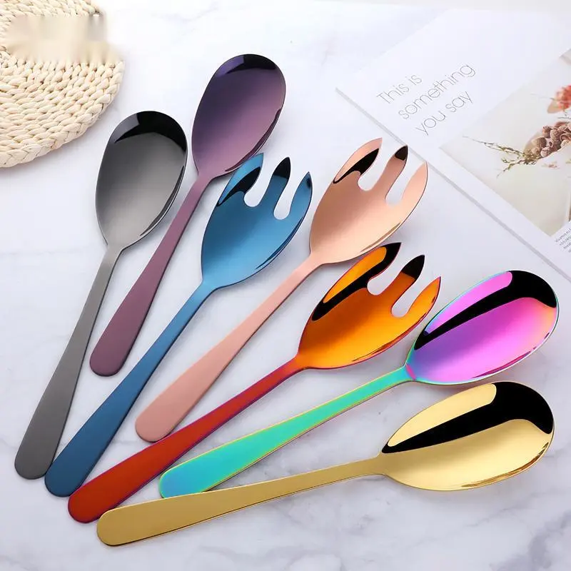 Stainless Steel Spoon Salad Fork