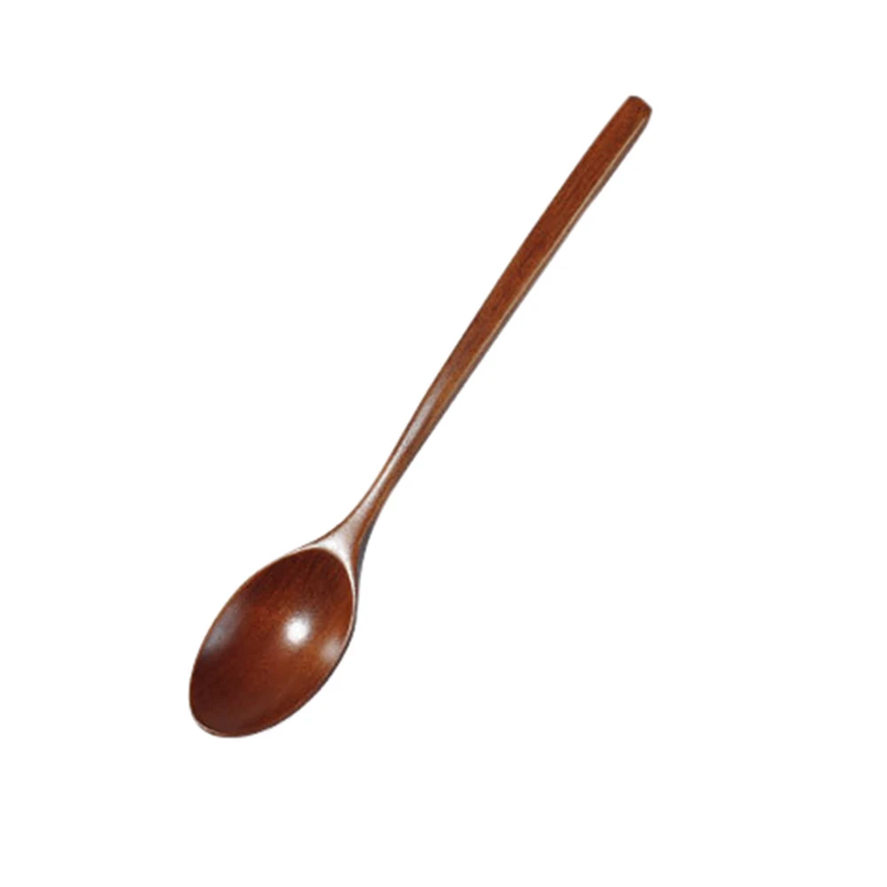 Lacquered wood spoon