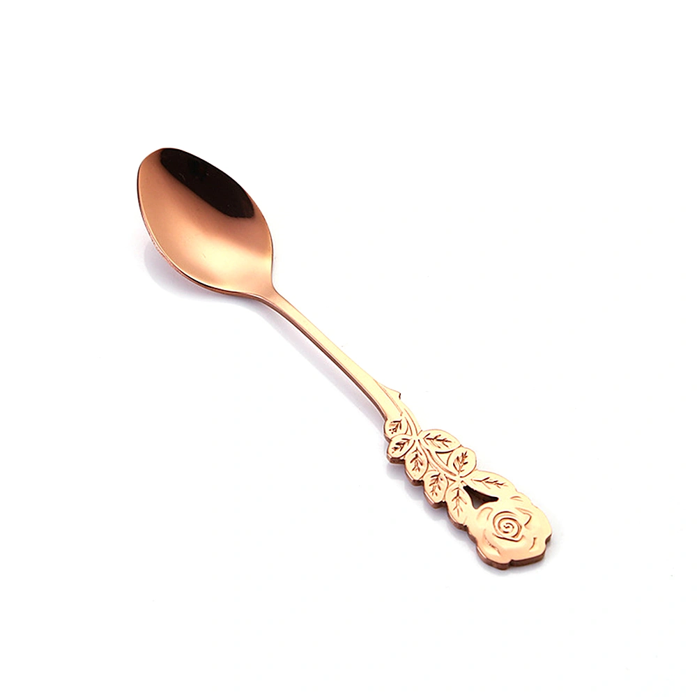 Stainless steel rose spoon