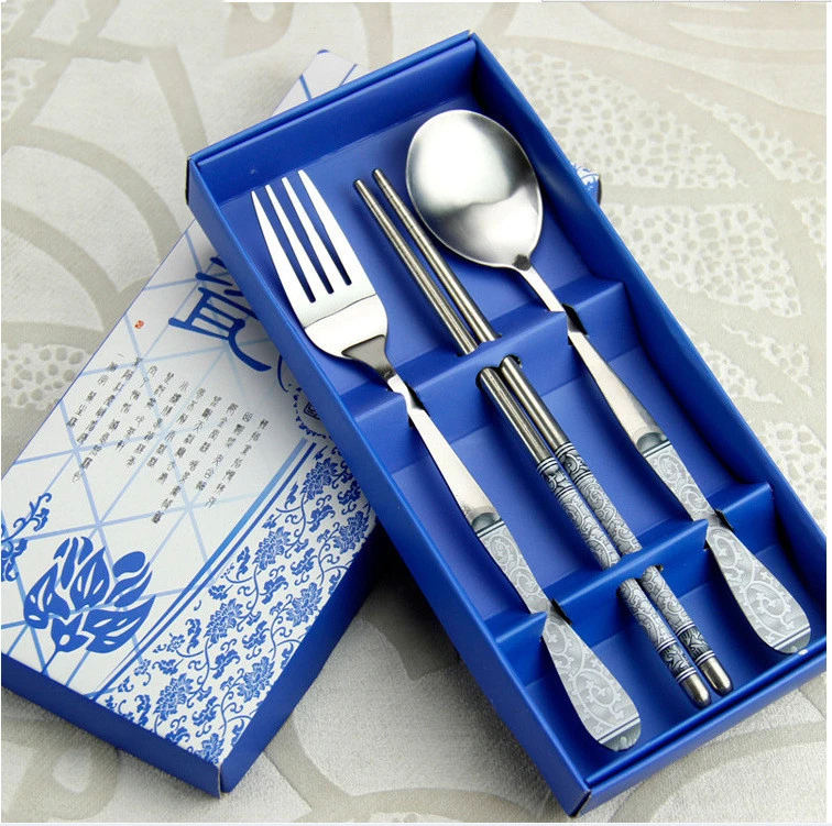 Chopsticks spoon fork three-piece set