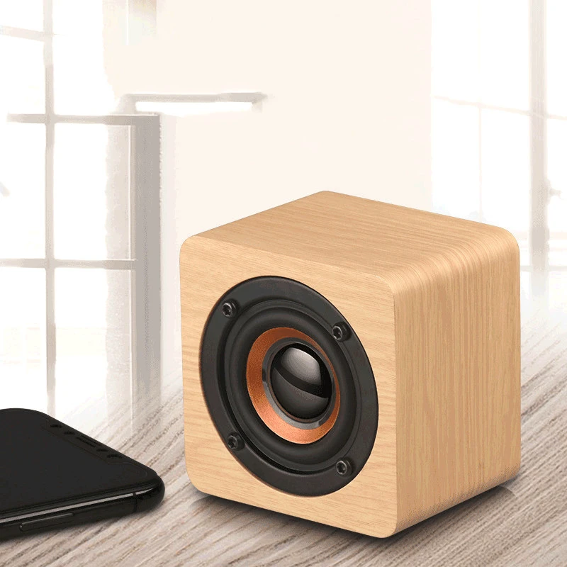 Wooden Mini Portable Wireless Bluetooth Speaker