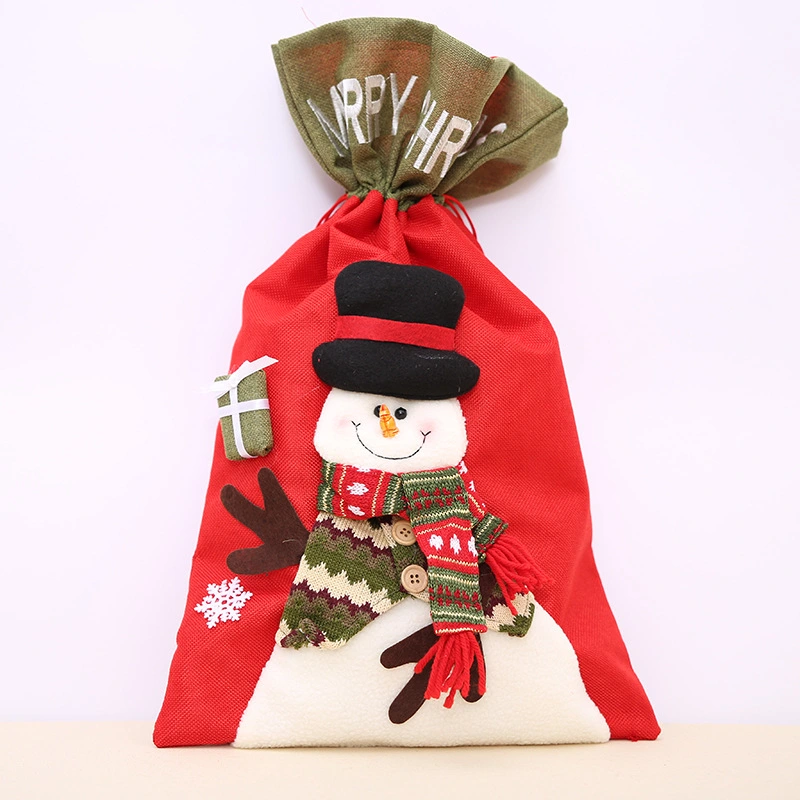 Christmas old man back bag Santa styling gift bag