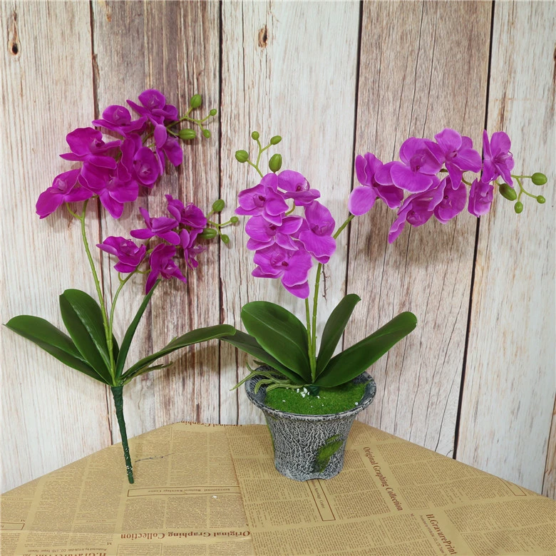 12 New 2-pronged tape simulation flower Phalaenopsis