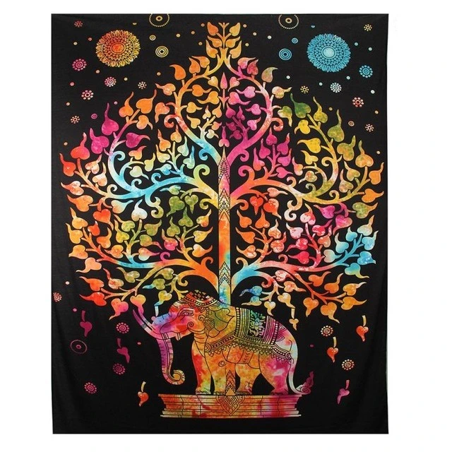 Elephant hanging cloth background wall picnic mat