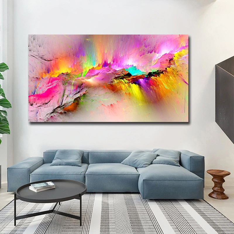 Color Drawing In Bedroom And Decoration In Living Room