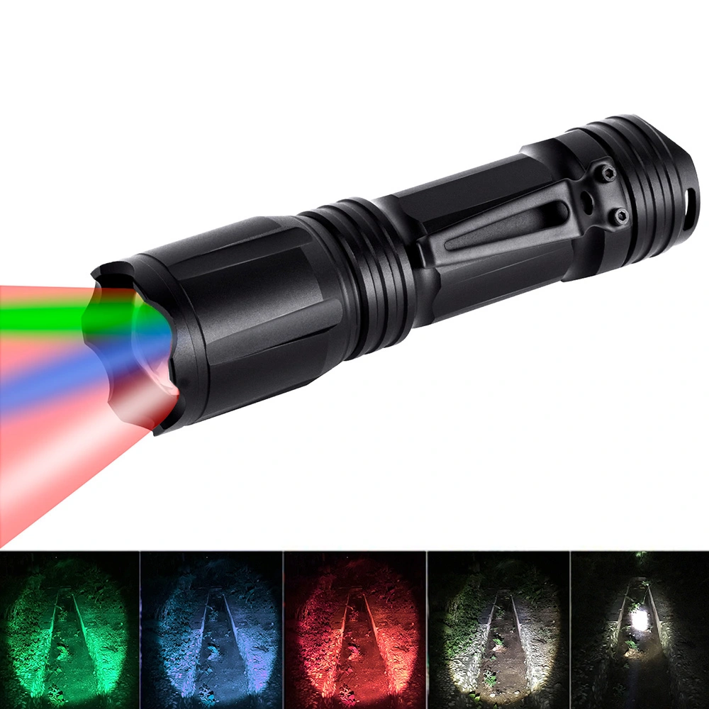 Multi-Functional Zoom Strong Light Rechargeable Flashlight