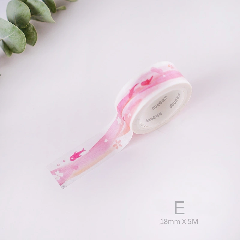 Color and paper tape hand Curtain tape