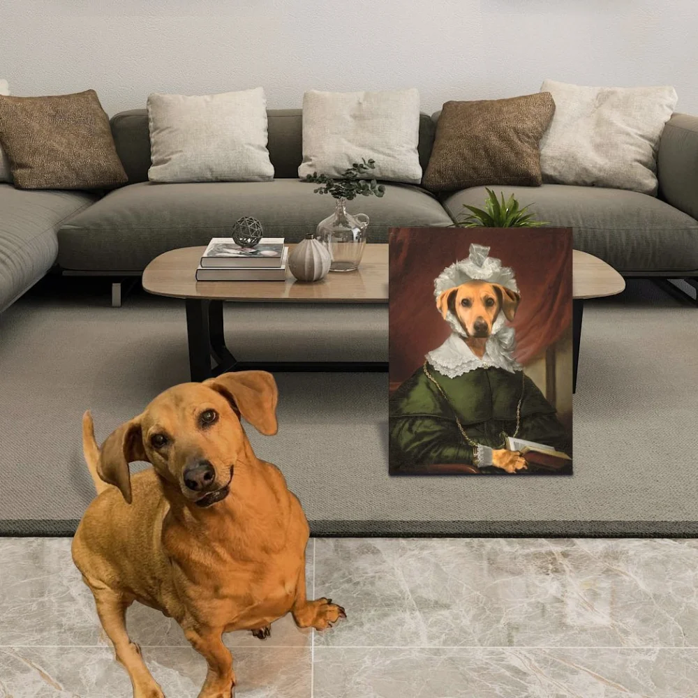 Personalized dog canvas art painting decorative painting core