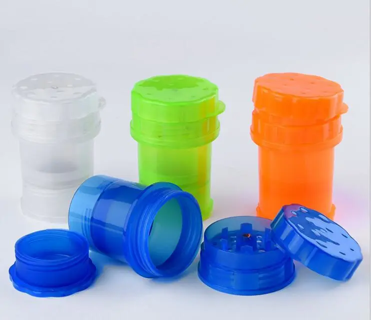 Plastic bottle shape cigarette grinder