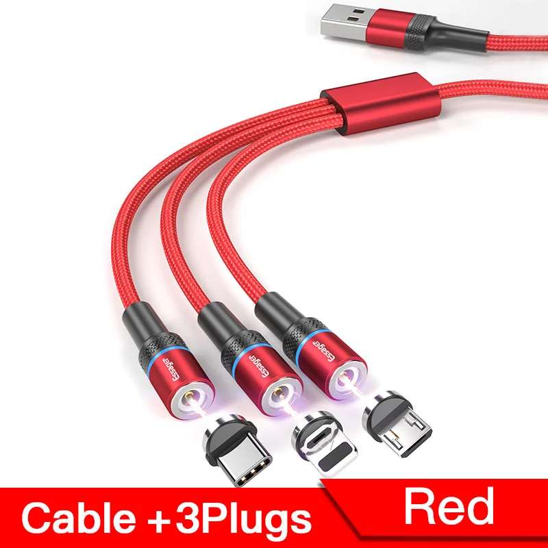 Round magnetic phone data cable