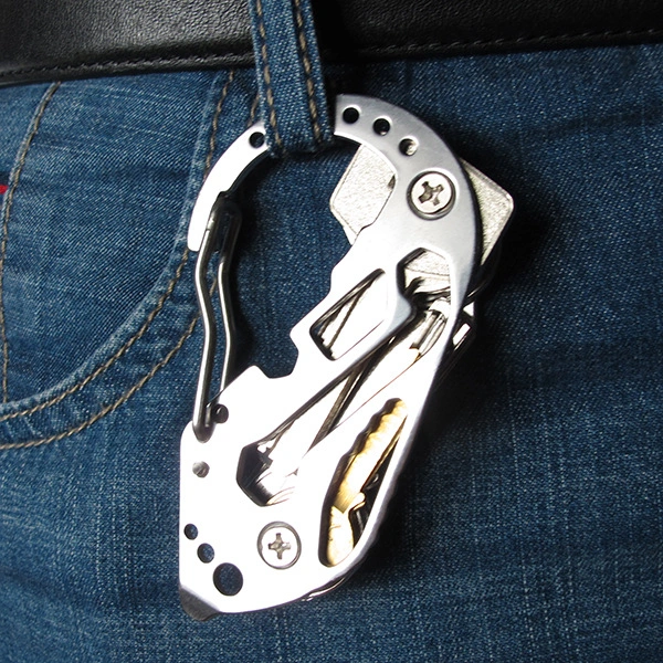 Stainless steel keychain Quick hang key storage clip