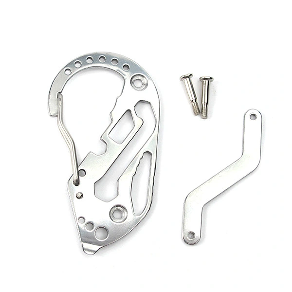 Stainless steel keychain Quick hang key storage clip