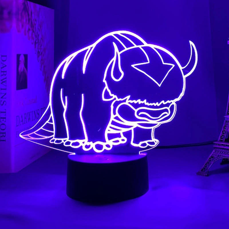 Acrylic Little Taurus's last dignity 3D night light