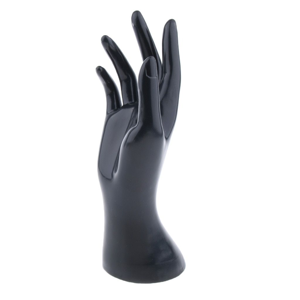 Mannequin Hand Form Finger Jewelry Display Stand Holder Hanger for Chain Bracelet Bangle Ring Watch Gloves, 4 Colors Available