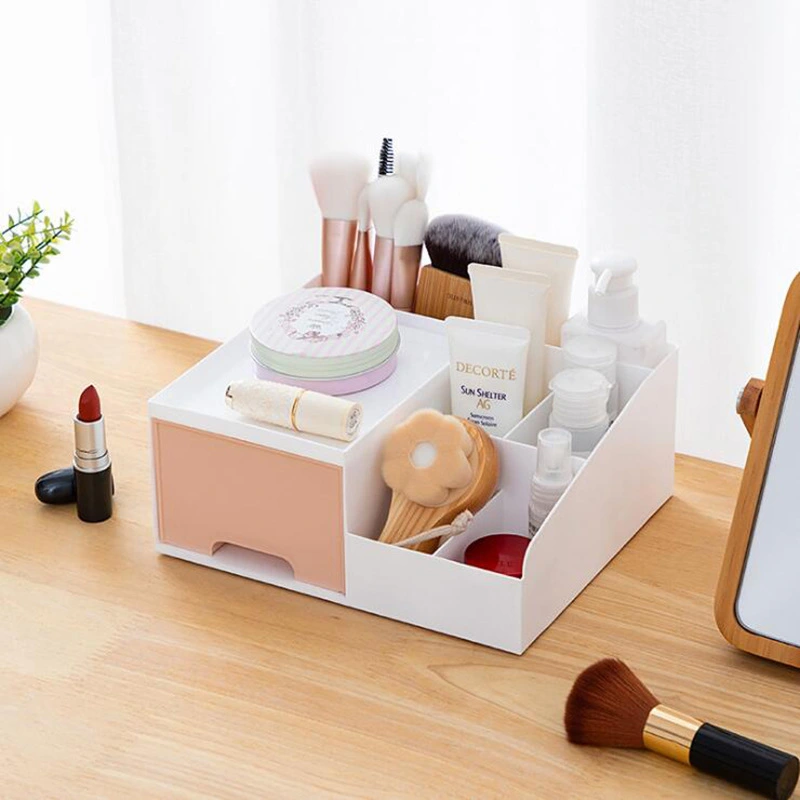 Cosmetic storage box rack