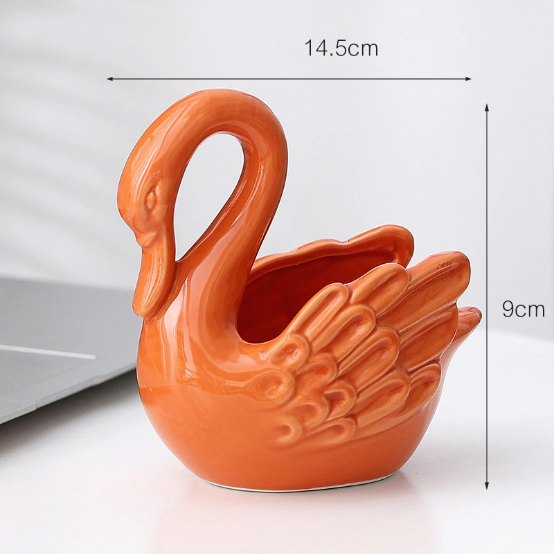 Ceramic Ashtray Anti Fly Ash Cartoon Animal Home Living Room Office Decoration
