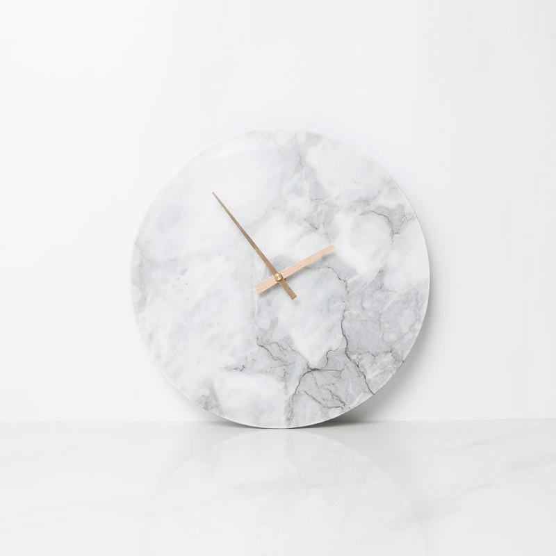 Simple Home Nordic Dream Marble Mute Wall Clock