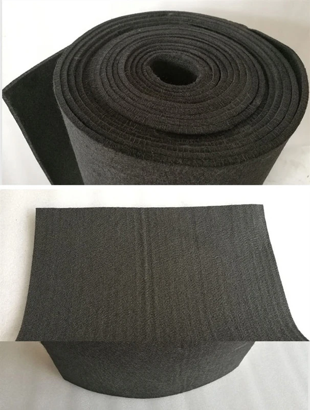 High temperature resistant and high purity graphite felt electrode