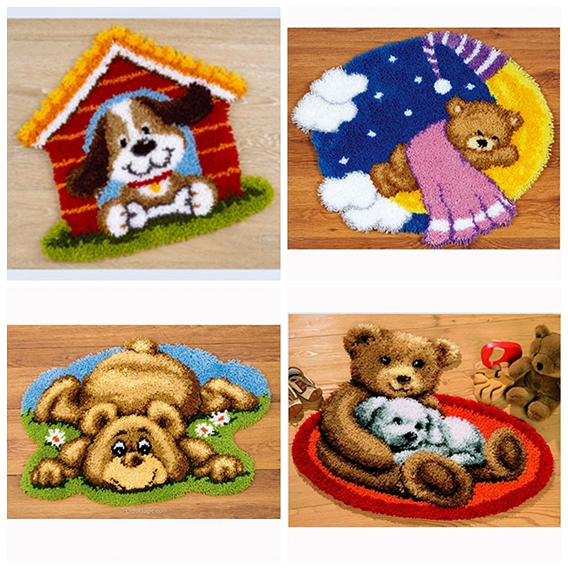 DIY Irregular Shaped Animal Cushion Carpet Embroidery Section Embroidery Handmade Car Cushion Wool Embroidery Free Kities