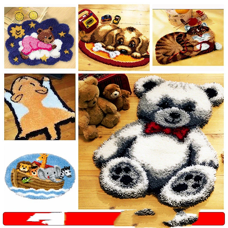 DIY Irregular Shaped Animal Cushion Carpet Embroidery Section Embroidery Handmade Car Cushion Wool Embroidery Free Kities