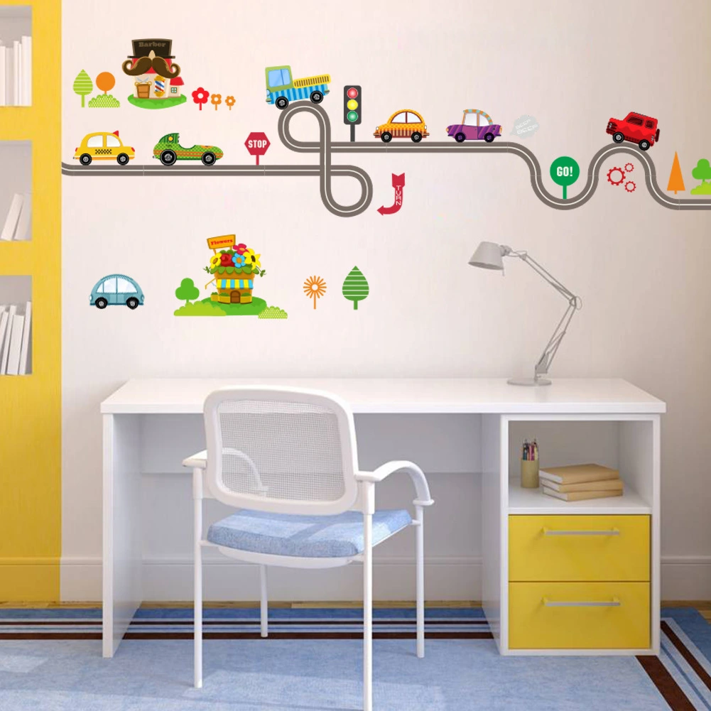 Cartoon Cars For Children's Bedroom Wall Stickers