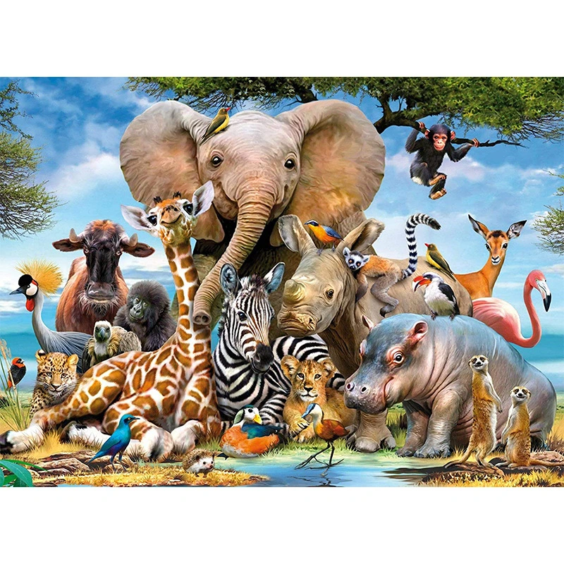 5D Diamond Painting Tierwelt Three-dimensional stickers