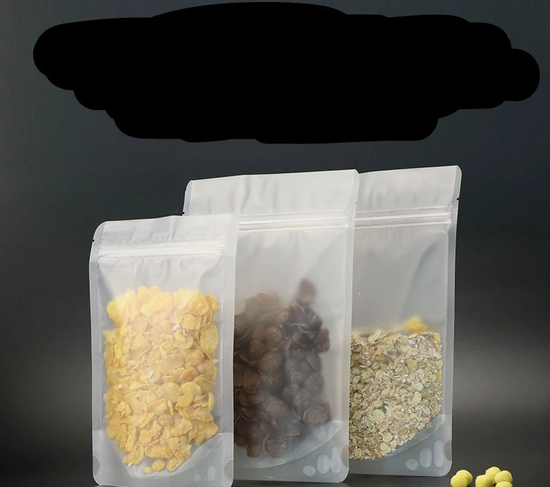 Frosted Transparent Self Sealing Zipper Bag