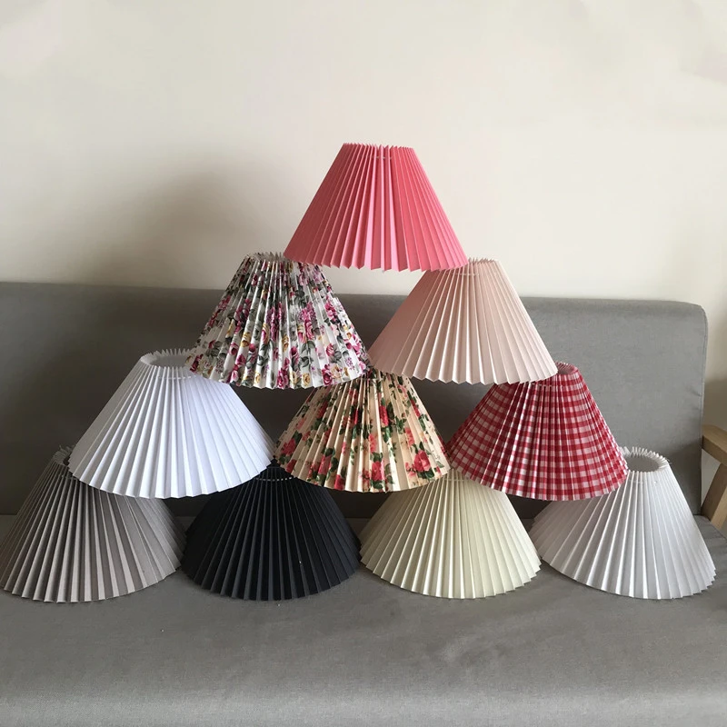 Handmade Cloth Pleated Lampshade Creative KD Lamp Accessories