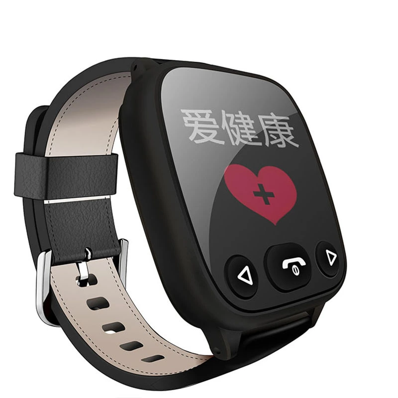 Old Man Detects Heart Rate Blood Pressure Locates Smart Phone Wrist