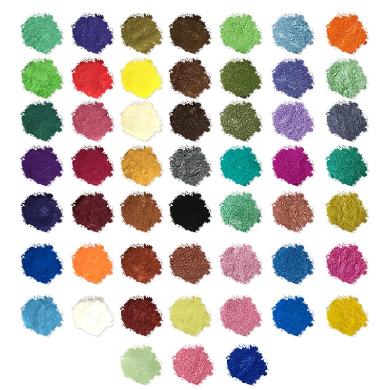 Color Pigment Powder Mica Powder 52 Colors