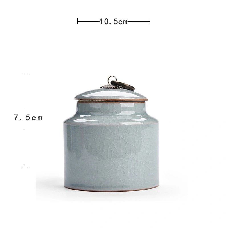 Airtight Tin Tea Box Tea Storage Container Medium Pu'er Tea Storage Tin