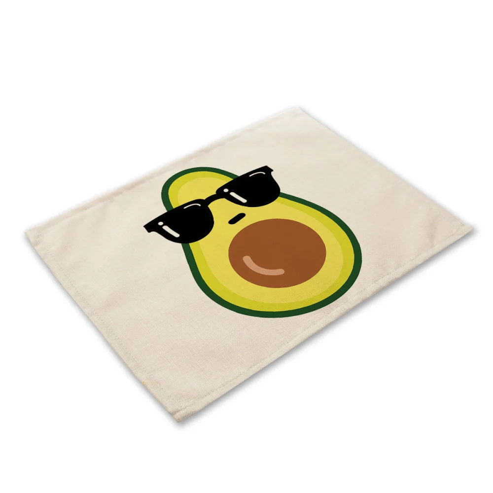 Ins Net Red Avocado Cotton And Linen Cloth Art Western Placemat