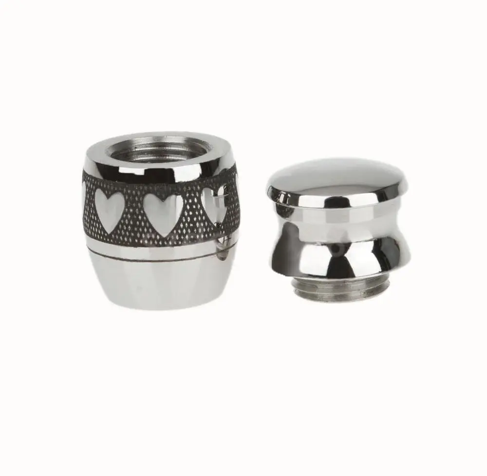 Titanium Steel Heart-Shaped Small Tin Urn Can Open The Waterproof Small Jar