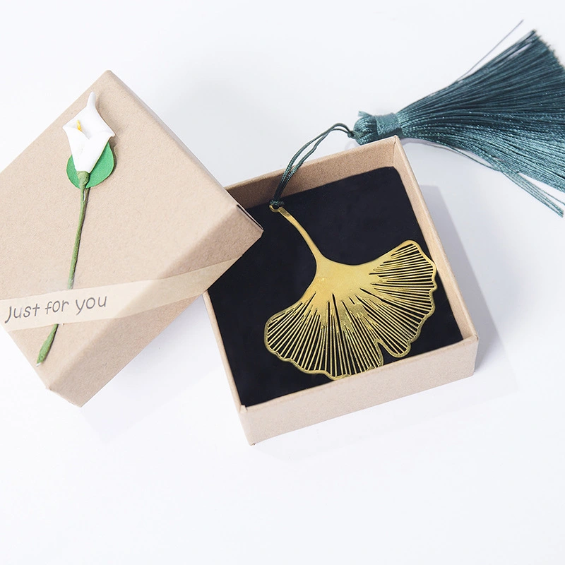 Chinese Style Gift Leaf Ginkgo Leaf Creative Bookmark